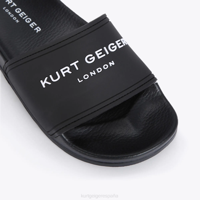 Kurt Geiger hombres deslizador de piscina kgl londres 2LPR493 | calzados negro